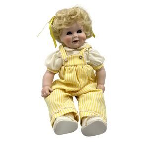 Vintage‎ Daisy by Terri Dehetre Porcelain Doll Yellow Romper Blonde Blue Eyes